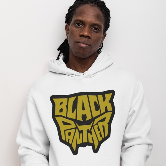 BLACK PANTHER GOLD: DESIGN; UNISEX CUSTOM HOODIE - Picture 3 of 5